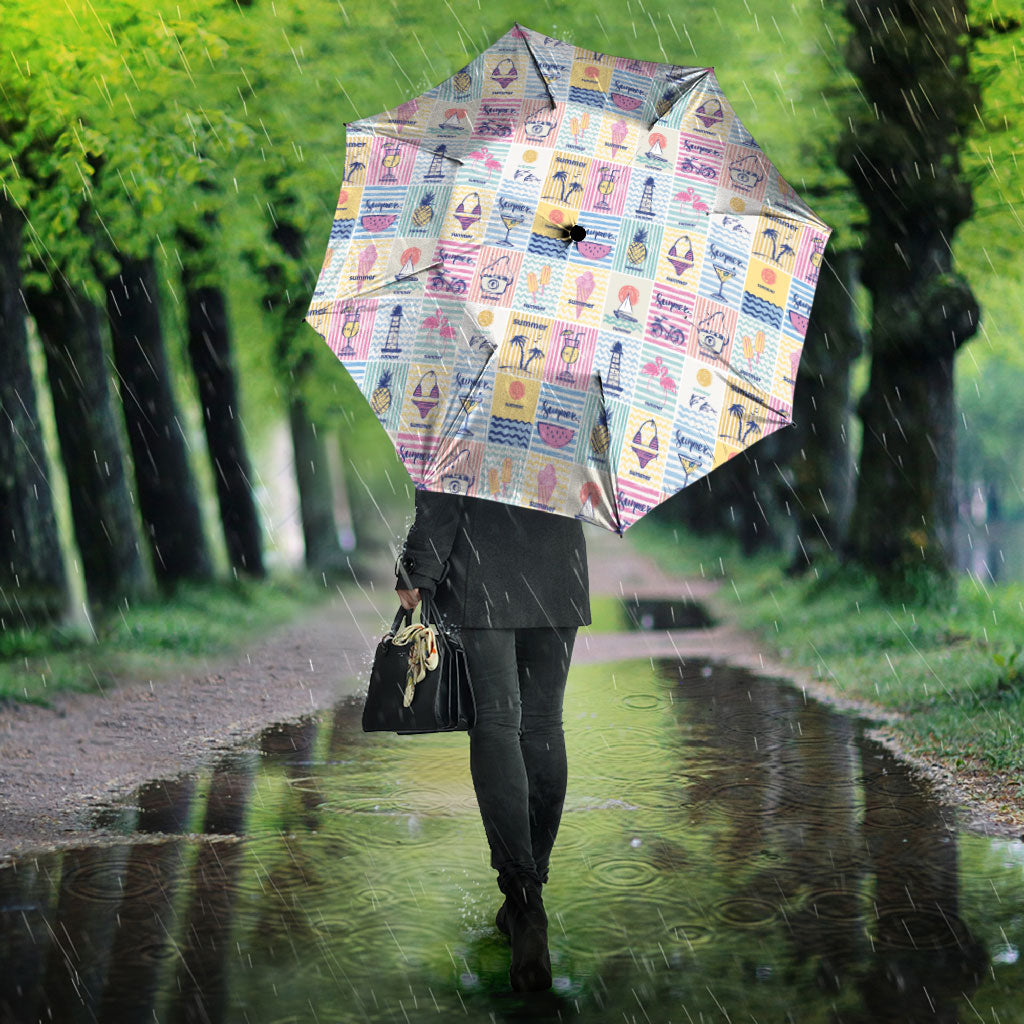 Aloha Summer Posters Grunge Textures Umbrella