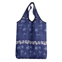 Blue Hawaii Palm Tree Hibiscus Grocery Bag Fantasy Summer Vibe LT01 - Polynesian Pride