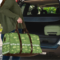 Olive Green Hawaii Palm Tree Hibiscus Travel Bag Fantasy Summer Vibe LT01 - Polynesian Pride