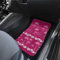 Pink Hawaii Palm Tree Hibiscus Car Mats Fantasy Summer Vibe LT01 - Polynesian Pride