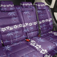 Purple Hawaii Palm Tree Hibiscus Back Car Seat Cover Fantasy Summer Vibe LT01 - Polynesian Pride