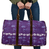 Purple Hawaii Palm Tree Hibiscus Travel Bag Fantasy Summer Vibe LT01 Purple - Polynesian Pride