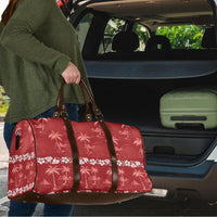 Red Hawaii Palm Tree Hibiscus Travel Bag Fantasy Summer Vibe LT01 - Polynesian Pride