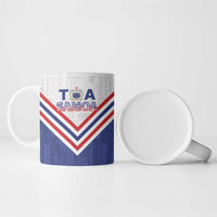 Custom Toa Samoa Rugby Ceramic Mug 1992-1993 Special Edition - Polynesian Pride