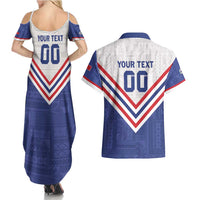 Custom Toa Samoa Rugby Couples Matching Summer Maxi Dress and Hawaiian Shirt 1992-1993 Special Edition - Polynesian Pride