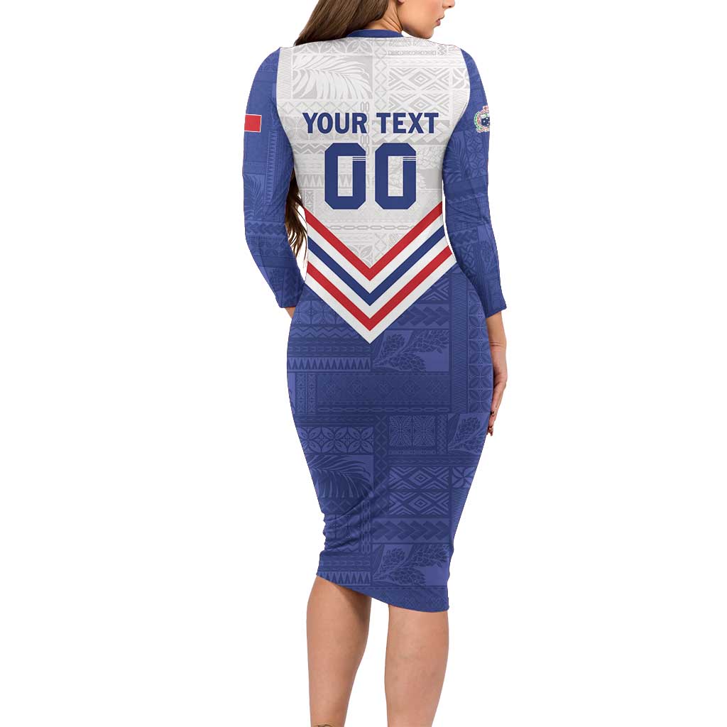 Custom Toa Samoa Rugby Family Matching Long Sleeve Bodycon Dress and Hawaiian Shirt 1992-1993 Special Edition - Polynesian Pride