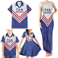 Custom Toa Samoa Rugby Family Matching Tank Maxi Dress and Hawaiian Shirt 1992-1993 Special Edition - Polynesian Pride