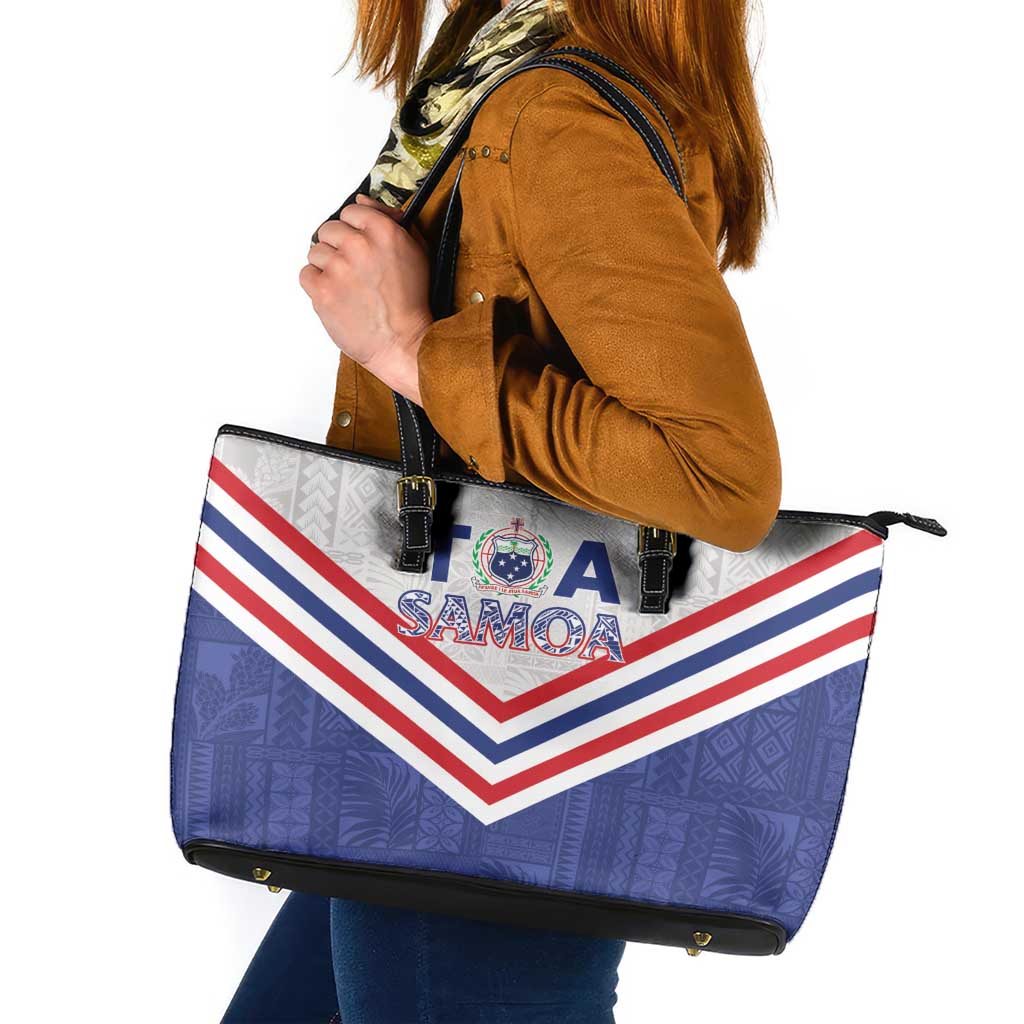 Toa Samoa Rugby Leather Tote Bag 1992-1993 Special Edition - Polynesian Pride