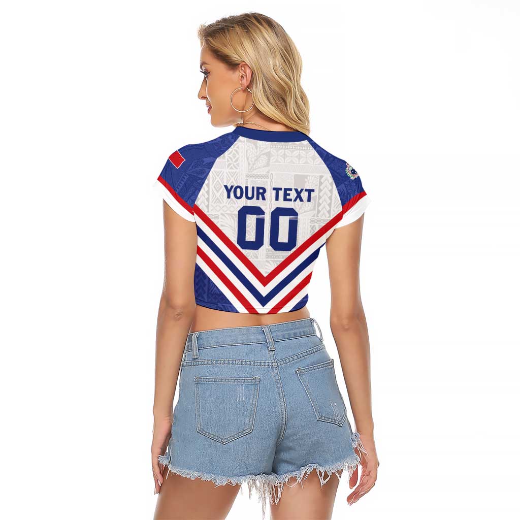 Custom Toa Samoa Rugby Raglan Cropped T Shirt 1992-1993 Special Edition - Polynesian Pride