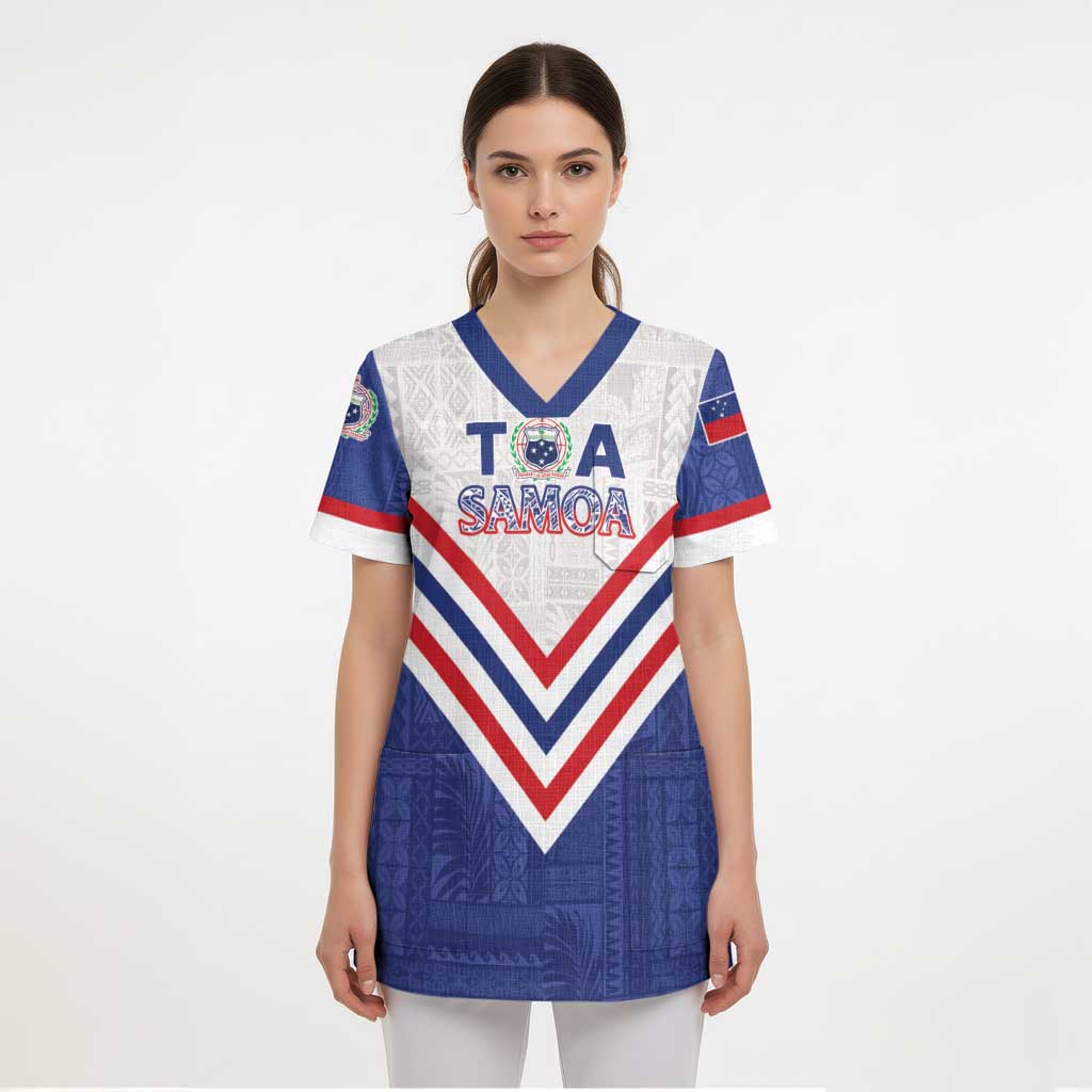 Custom Toa Samoa Rugby Scrub Top 1992-1993 Special Edition - Polynesian Pride