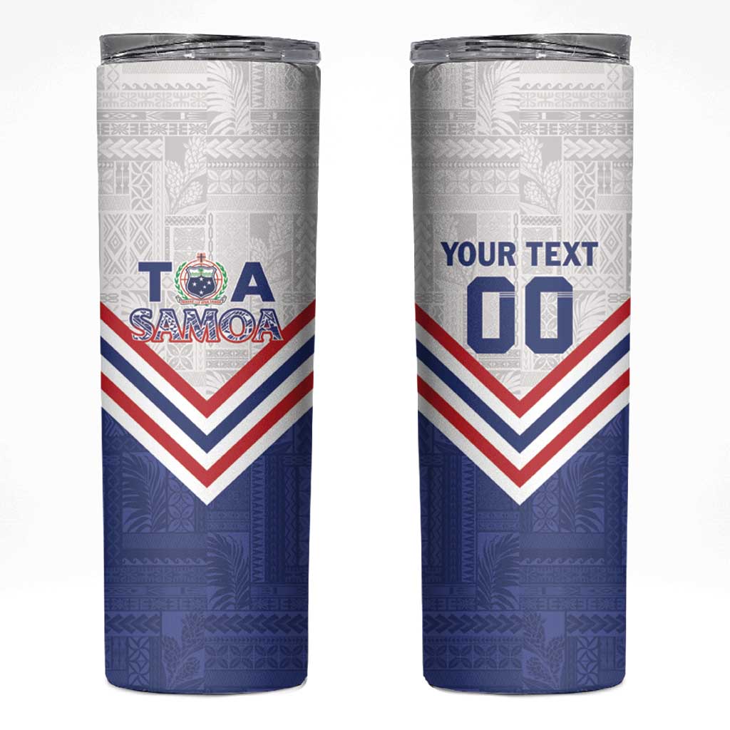Custom Toa Samoa Rugby Skinny Tumbler 1992-1993 Special Edition - Polynesian Pride