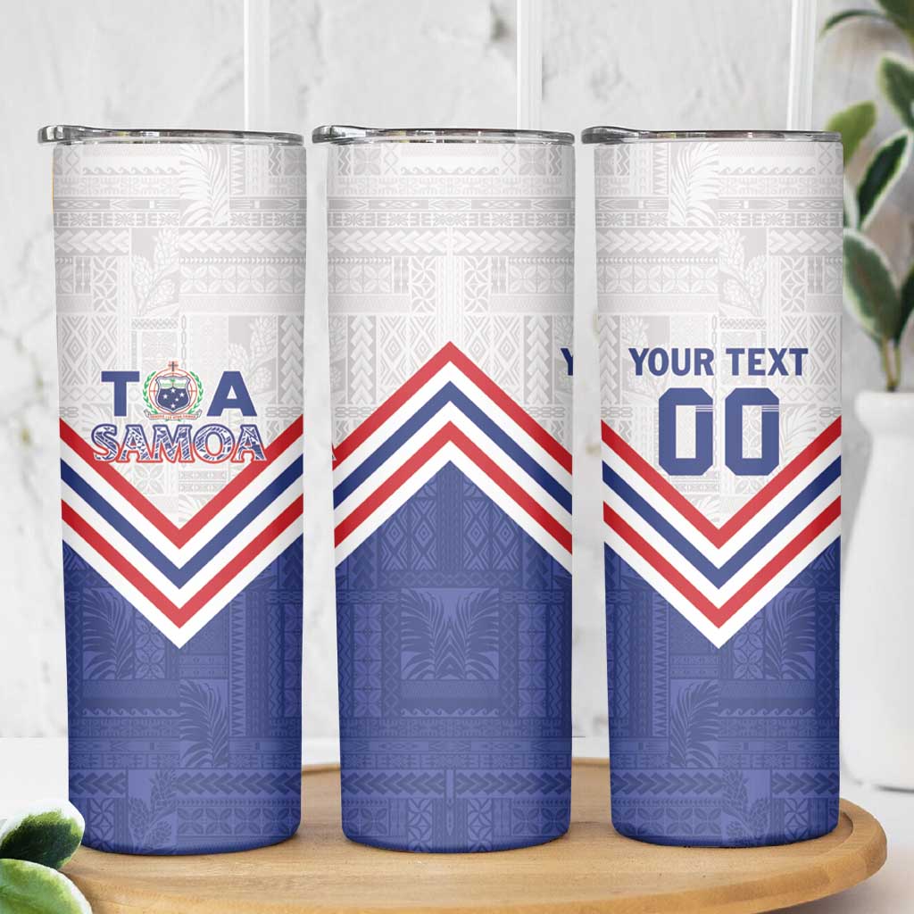 Custom Toa Samoa Rugby Skinny Tumbler 1992-1993 Special Edition - Polynesian Pride