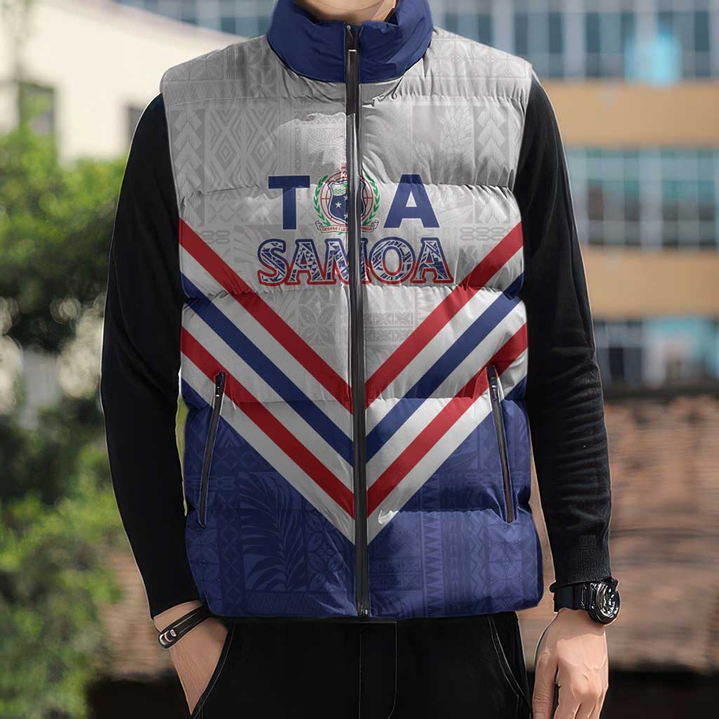 Custom Toa Samoa Rugby Sleeveless Puffer Jacket 1992-1993 Special Edition - Polynesian Pride