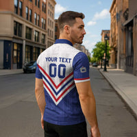 Custom Toa Samoa Rugby Zipper Polo Shirt 1992-1993 Special Edition - Polynesian Pride