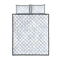 Plumeria Floral White Sunday Quilt Bed Set