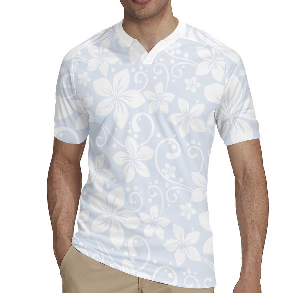 Plumeria Floral White Sunday Rugby Jersey