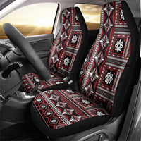 Fiji Masi Tapa Pattern Red Car Seat Cover - Polynesian Pride