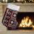 Fiji Masi Tapa Pattern Red Christmas Stocking - Polynesian Pride