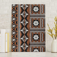 Fiji Masi Tapa Pattern Orange Canvas Wall Art - Polynesian Pride