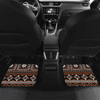 Fiji Masi Tapa Pattern Orange Car Mats - Polynesian Pride