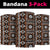 Fiji Masi Tapa Pattern Orange Neck Gaiter - Polynesian Pride
