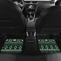 Fiji Masi Tapa Pattern Green Car Mats - Polynesian Pride