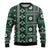 Fiji Masi Tapa Pattern Green Ugly Christmas Sweater - Polynesian Pride