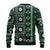 Fiji Masi Tapa Pattern Green Ugly Christmas Sweater - Polynesian Pride