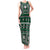 Fiji Masi Tapa Pattern Green Tank Maxi Dress - Polynesian Pride