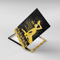 Haiti Neg Marron Gold Canvas Wall Art Lespwa pa anyen san aksyon