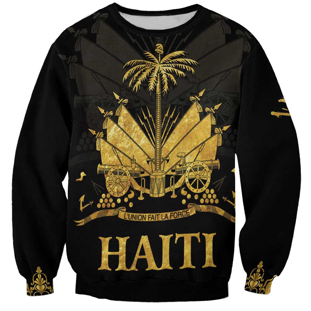 Haiti Neg Marron Gold Sweatshirt Lespwa pa anyen san aksyon LT01 Unisex Gold - Polynesian Pride