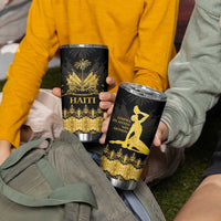 Haiti Neg Marron Gold Tumbler Cup Lespwa pa anyen san aksyon