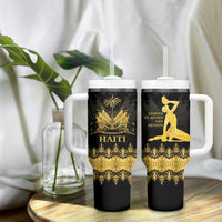 Haiti Neg Marron Gold Tumbler With Handle Lespwa pa anyen san aksyon