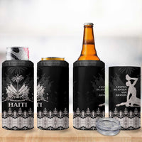 Haiti Neg Marron Silver 4 in 1 Can Cooler Tumbler Hope is Nothing Without Action