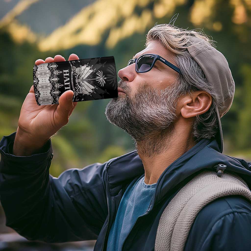 Haiti Neg Marron Silver 4 in 1 Can Cooler Tumbler Hope is Nothing Without Action