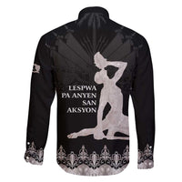 Haiti Neg Marron Silver Family Matching Long Sleeve Bodycon Dress and Hawaiian Shirt Hope is Nothing Without Action