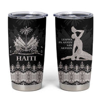 Haiti Neg Marron Silver Tumbler Cup Hope is Nothing Without Action