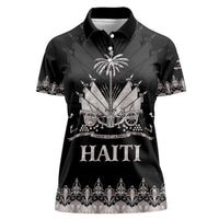 Haiti Neg Marron Silver Women Polo Shirt Hope is Nothing Without Action