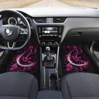 Survivor Melody Pink Car Mats Breast Cancer Polynesian Pattern