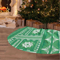 Fiji Masi All Green Tree Skirt Tapa Pattern - Polynesian Pride
