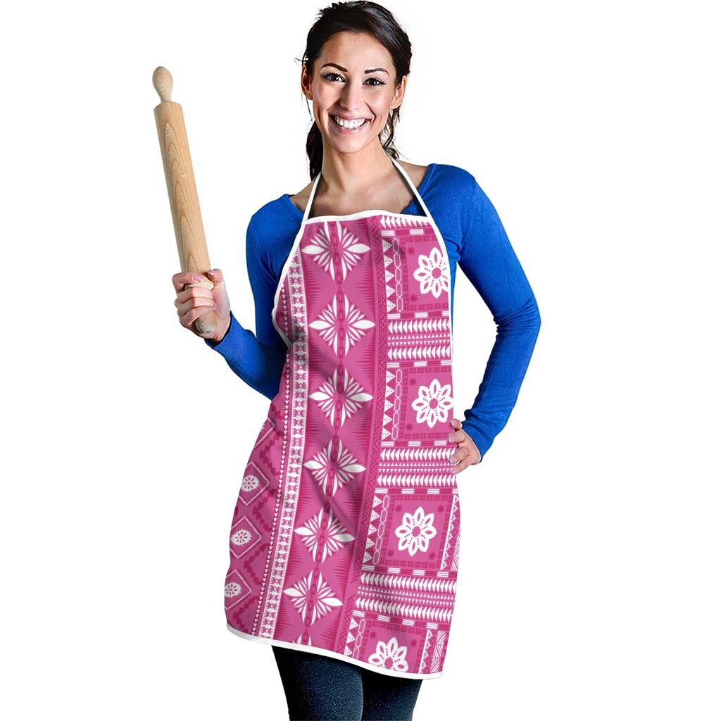 Fiji Masi All Pink Apron Tapa Pattern - Polynesian Pride