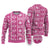 Fiji Masi All Pink Ugly Christmas Sweater Tapa Pattern - Polynesian Pride