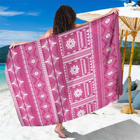 Fiji Masi All Pink Sarong Tapa Pattern - Polynesian Pride