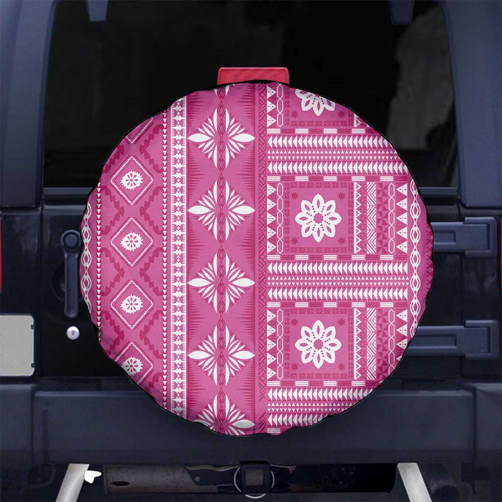 Fiji Masi All Pink Spare Tire Cover Tapa Pattern - Polynesian Pride