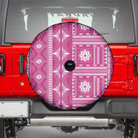 Fiji Masi All Pink Spare Tire Cover Tapa Pattern - Polynesian Pride