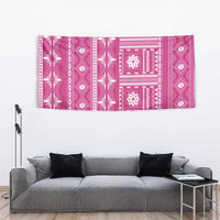 Fiji Masi All Pink Tapestry Tapa Pattern - Polynesian Pride