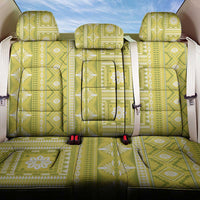 Fiji Masi All Yellow Back Car Seat Cover Tapa Pattern - Polynesian Pride
