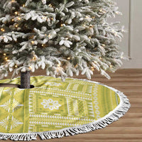 Fiji Masi All Yellow Tree Skirt Tapa Pattern - Polynesian Pride