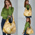 Plumeria Polynesian Gold Glitter Pattern Grocery Bag