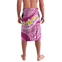 Plumeria Polynesian Pink Glitter Pattern Lavalava